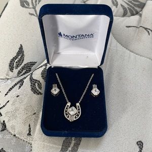 Necklace and earrings